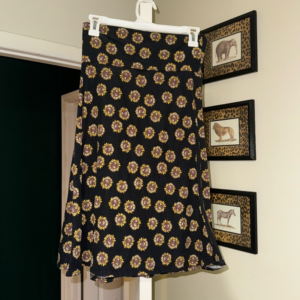 LulaRoe Azure Sunflower Skirt